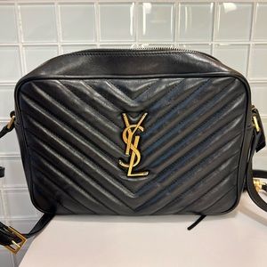 YSL Leather Camera / Crossbody Bag